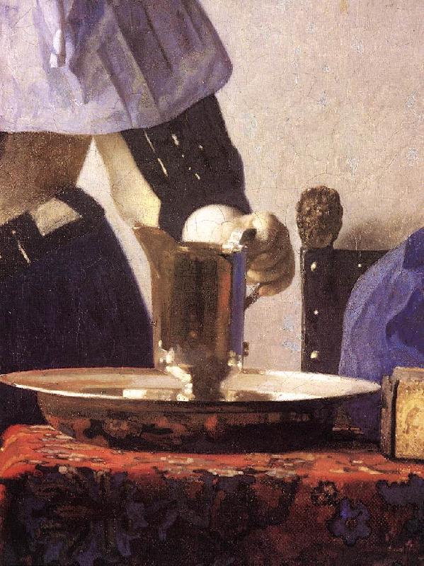 VERMEER VAN DELFT, Jan Young Woman with a Water Jug (detail) re oil painting picture